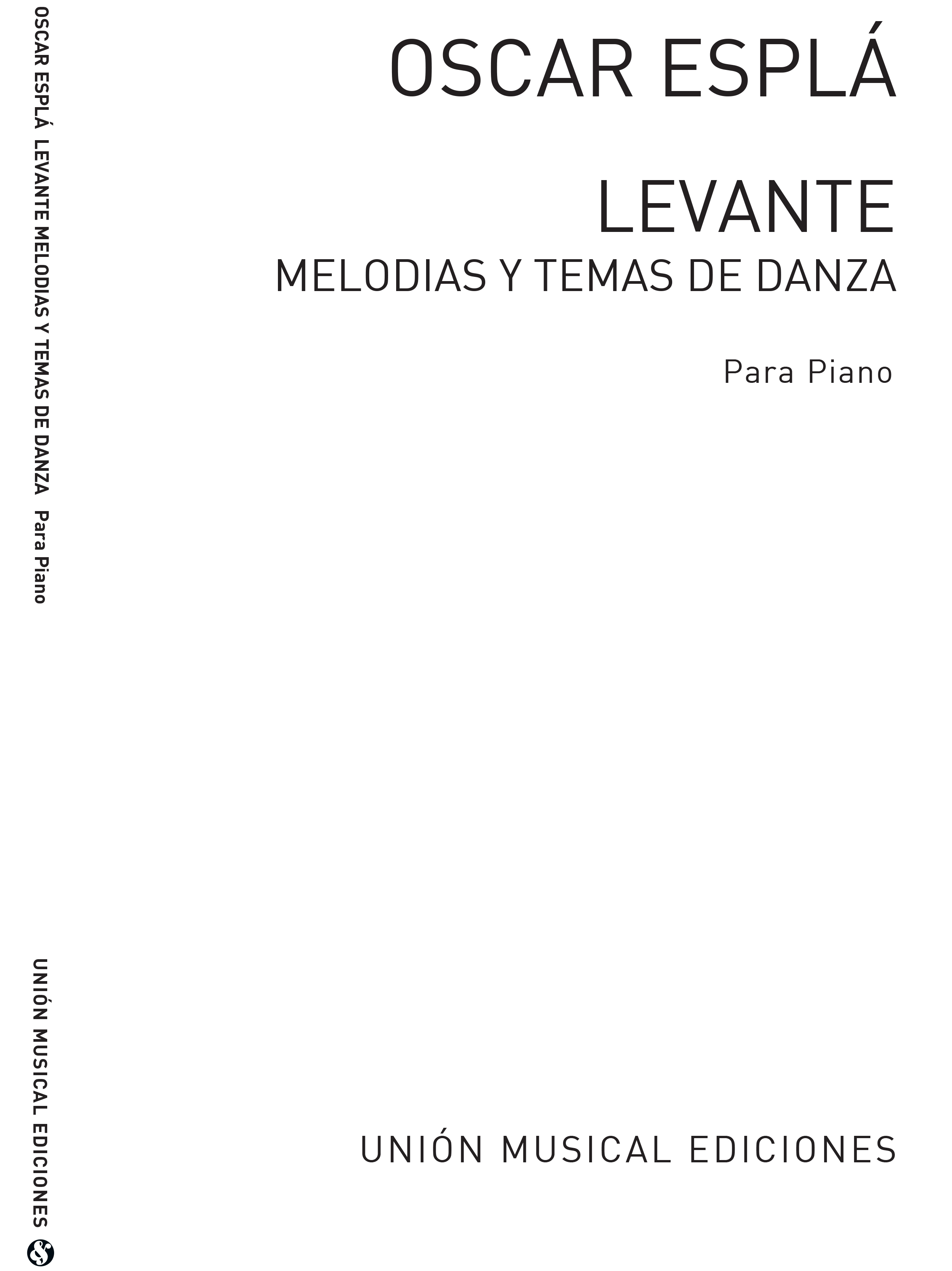 Espla Levante Melodias Y Temas De Danza Piano