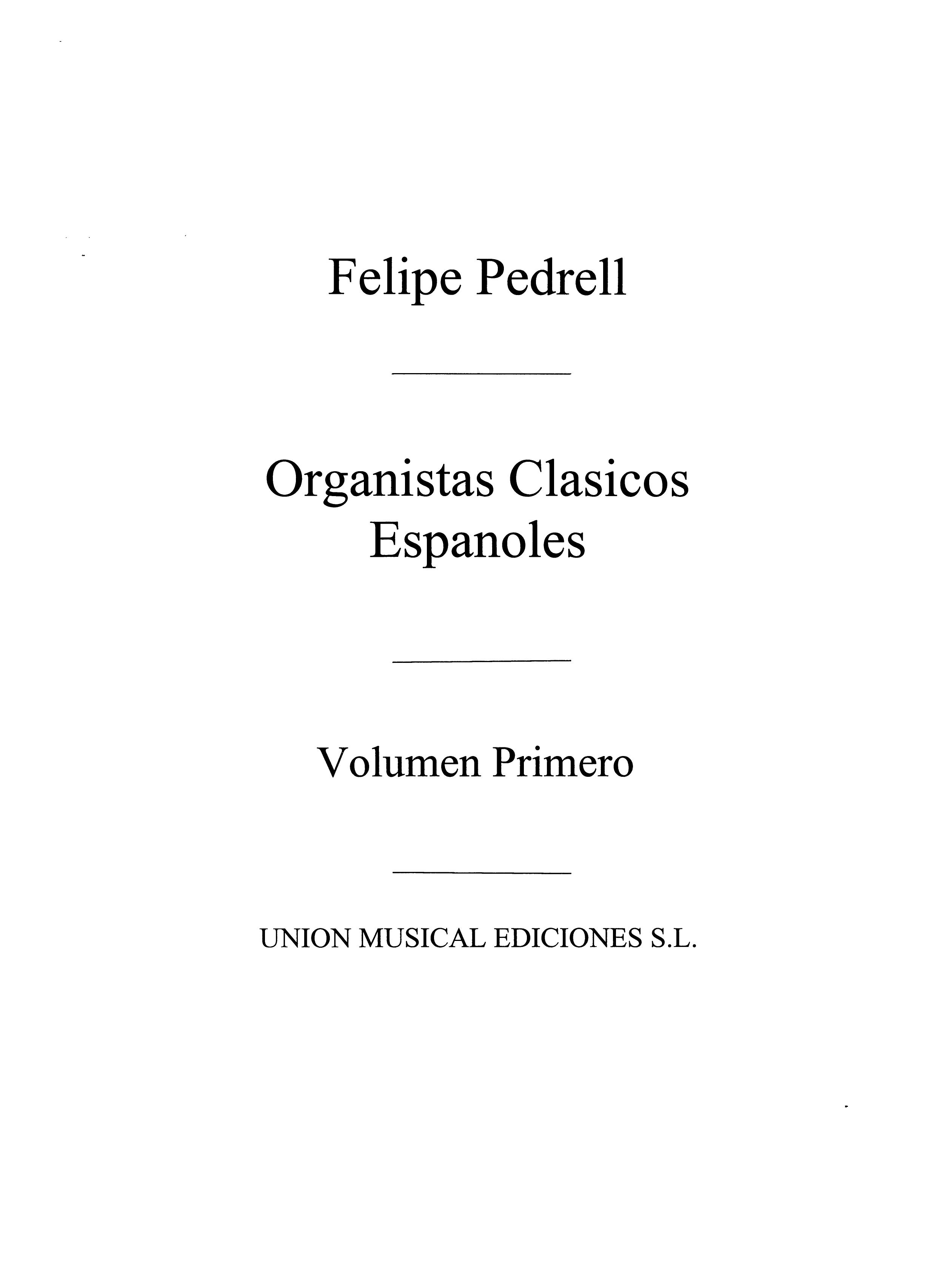 Pedrell Libro Obras De Antonio