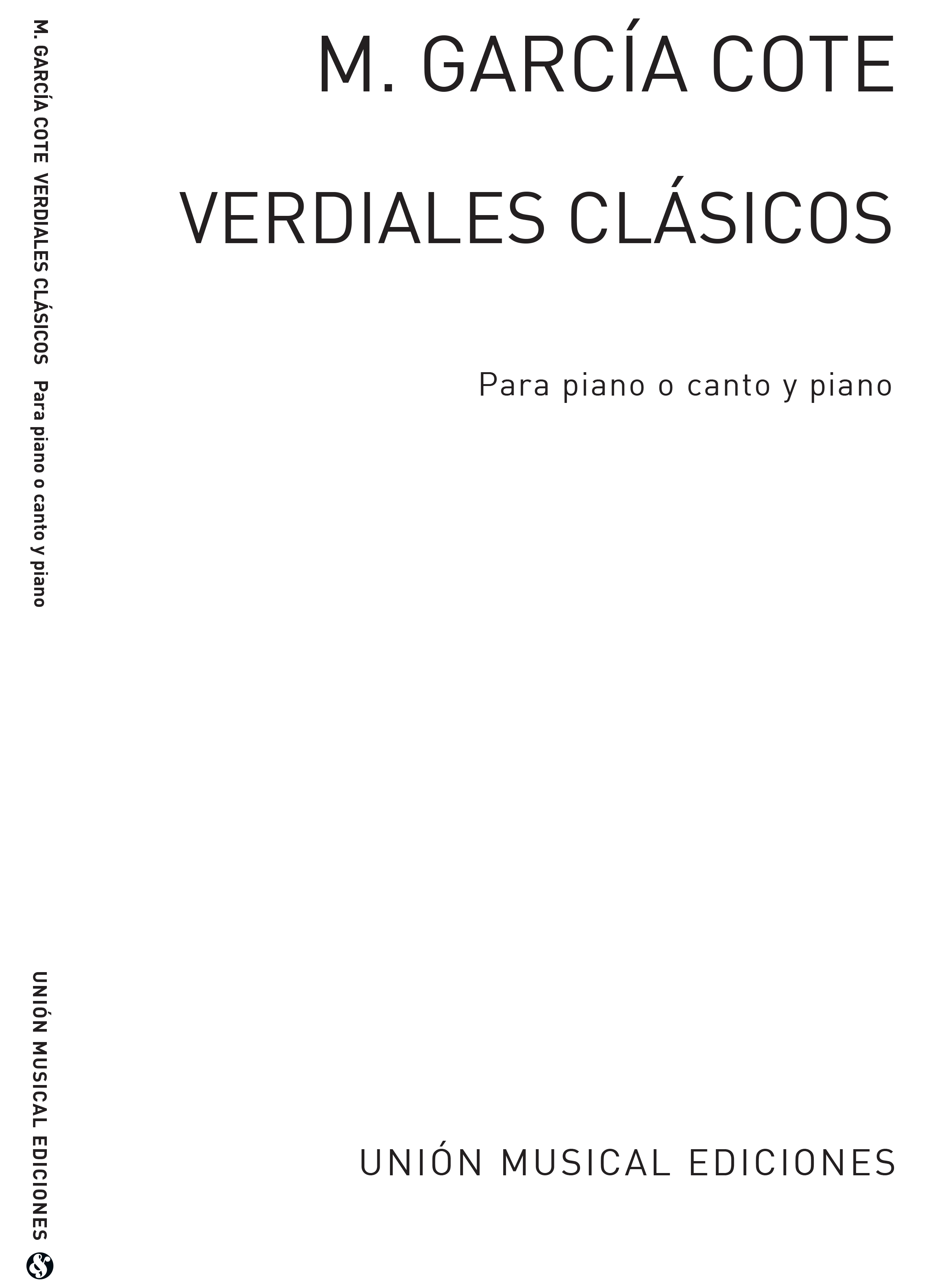 Garcia Cote Verdiales Clasicos Piano