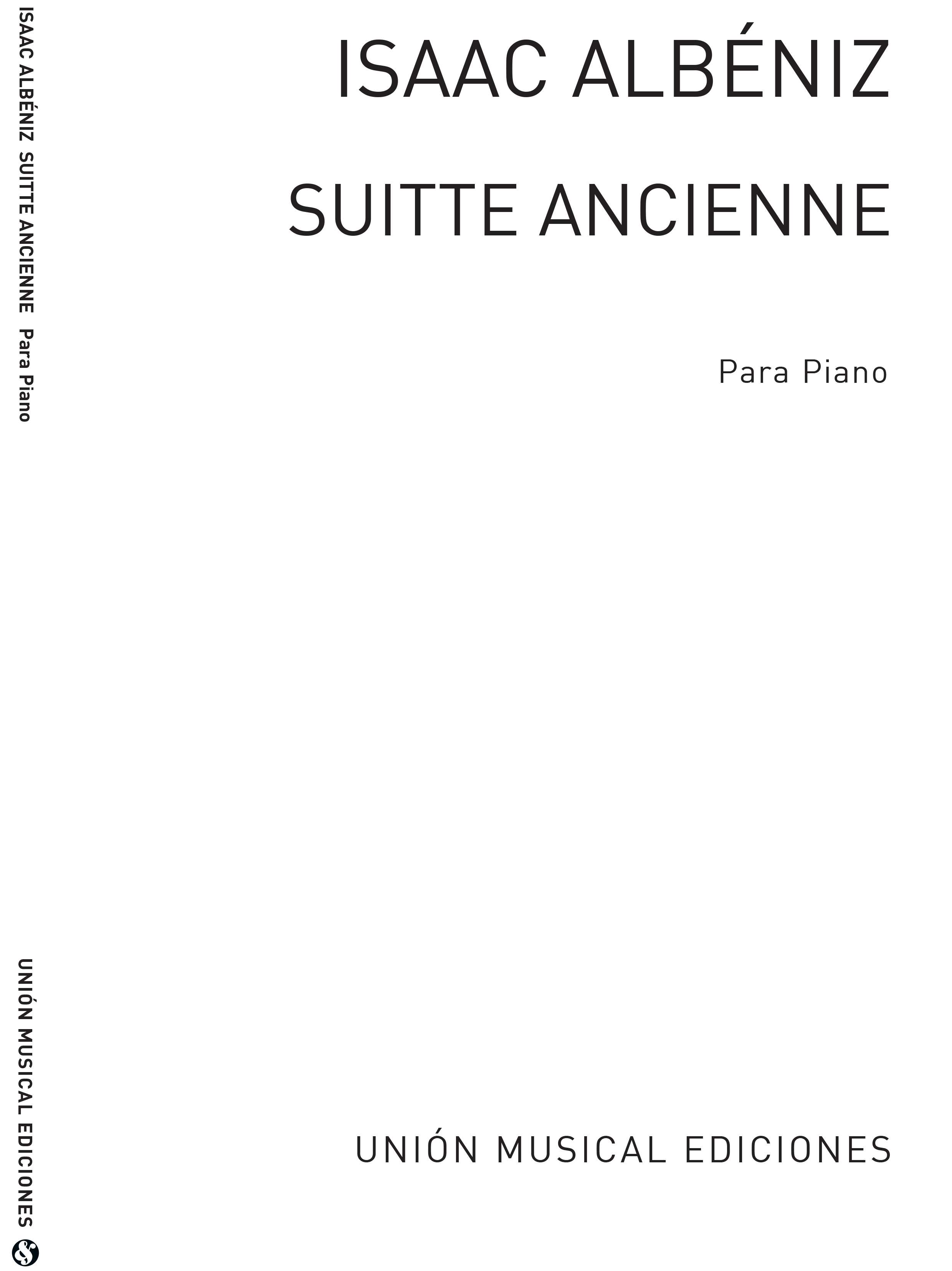 Albeniz: Suite Ancienne Op.54 for Piano