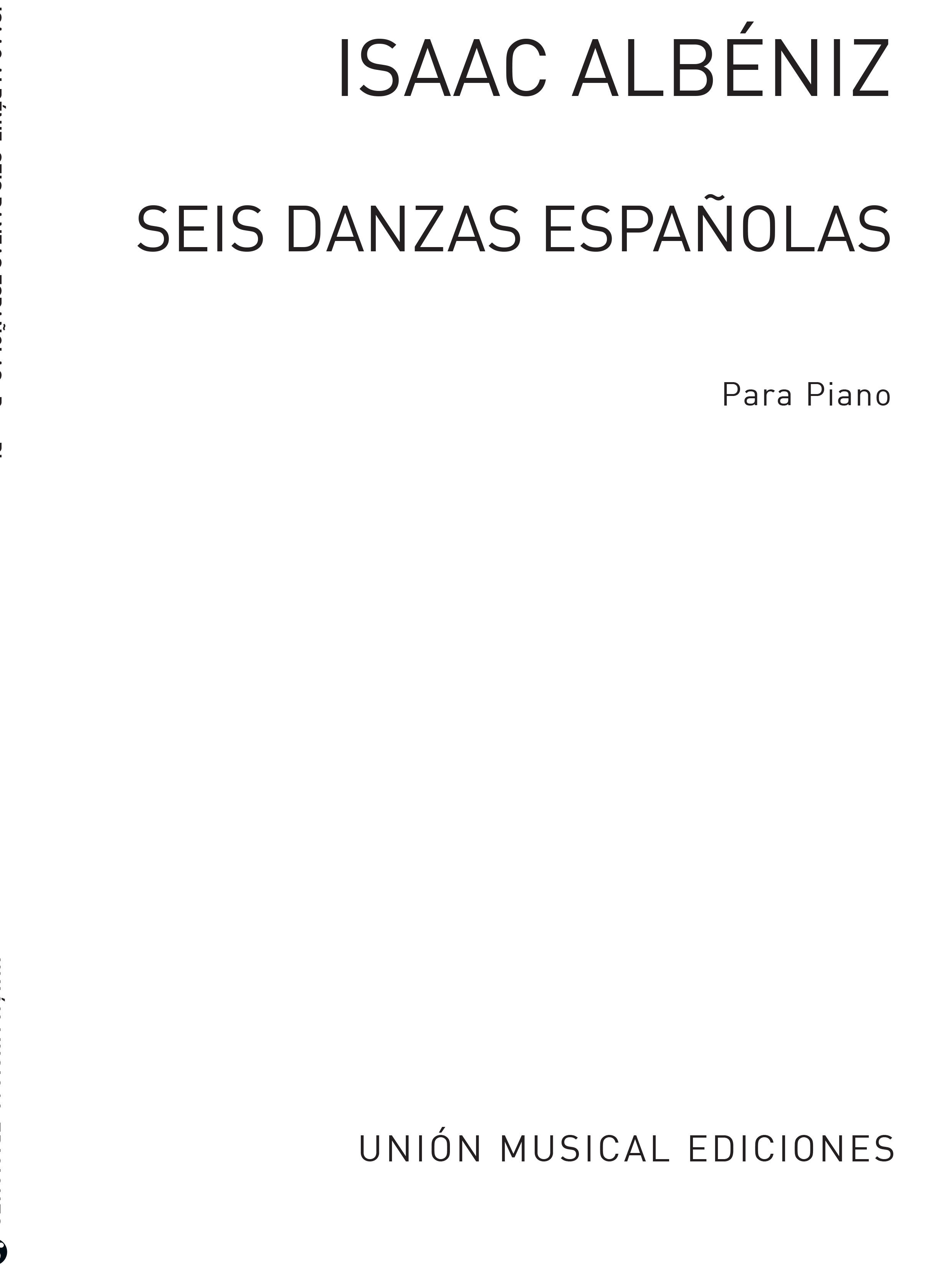 Isaac Albeniz: Seis Danzas Espanolas