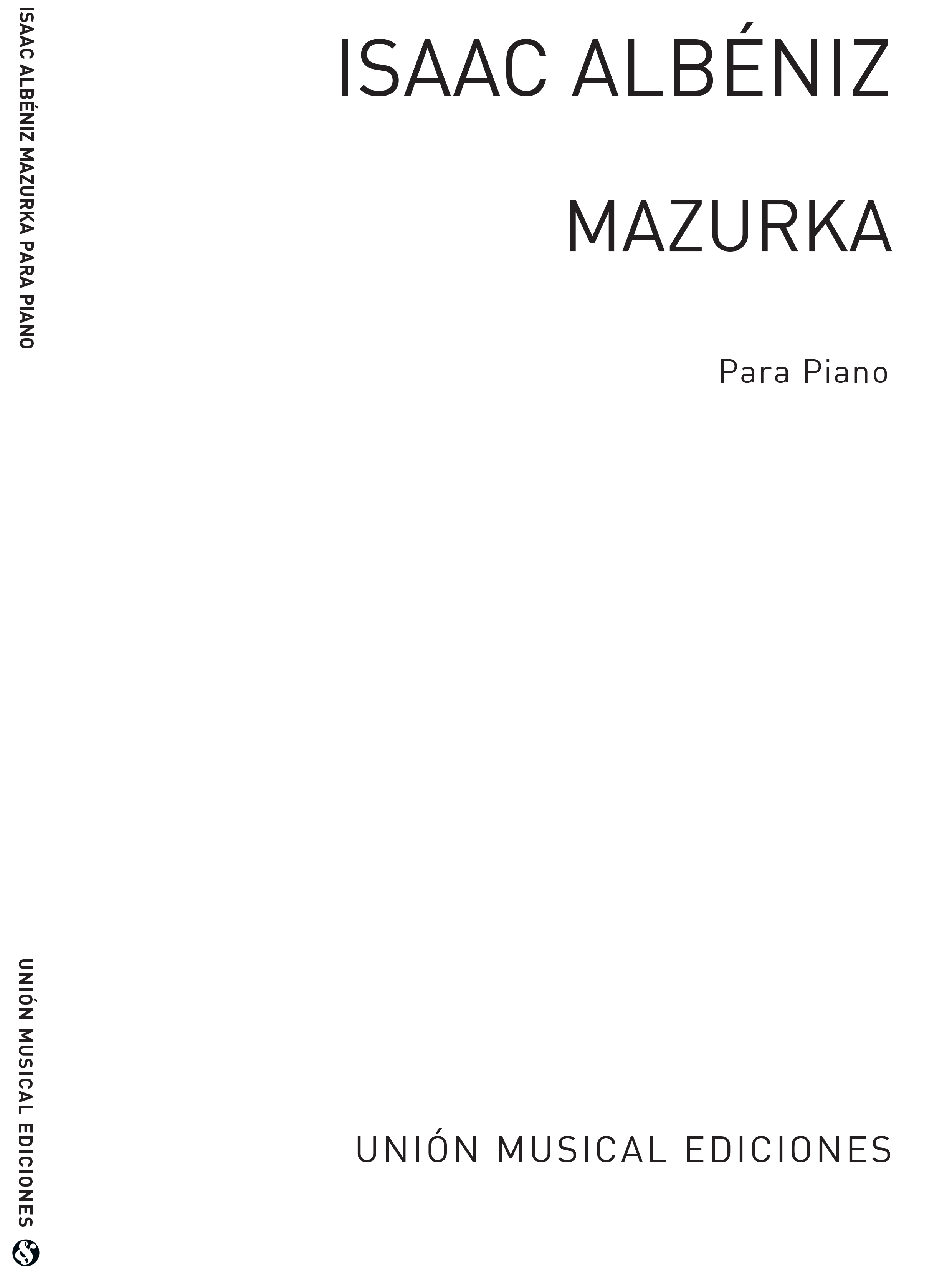 Albeniz: Mazurka No.10 from Piezas Caracteristicas for Piano