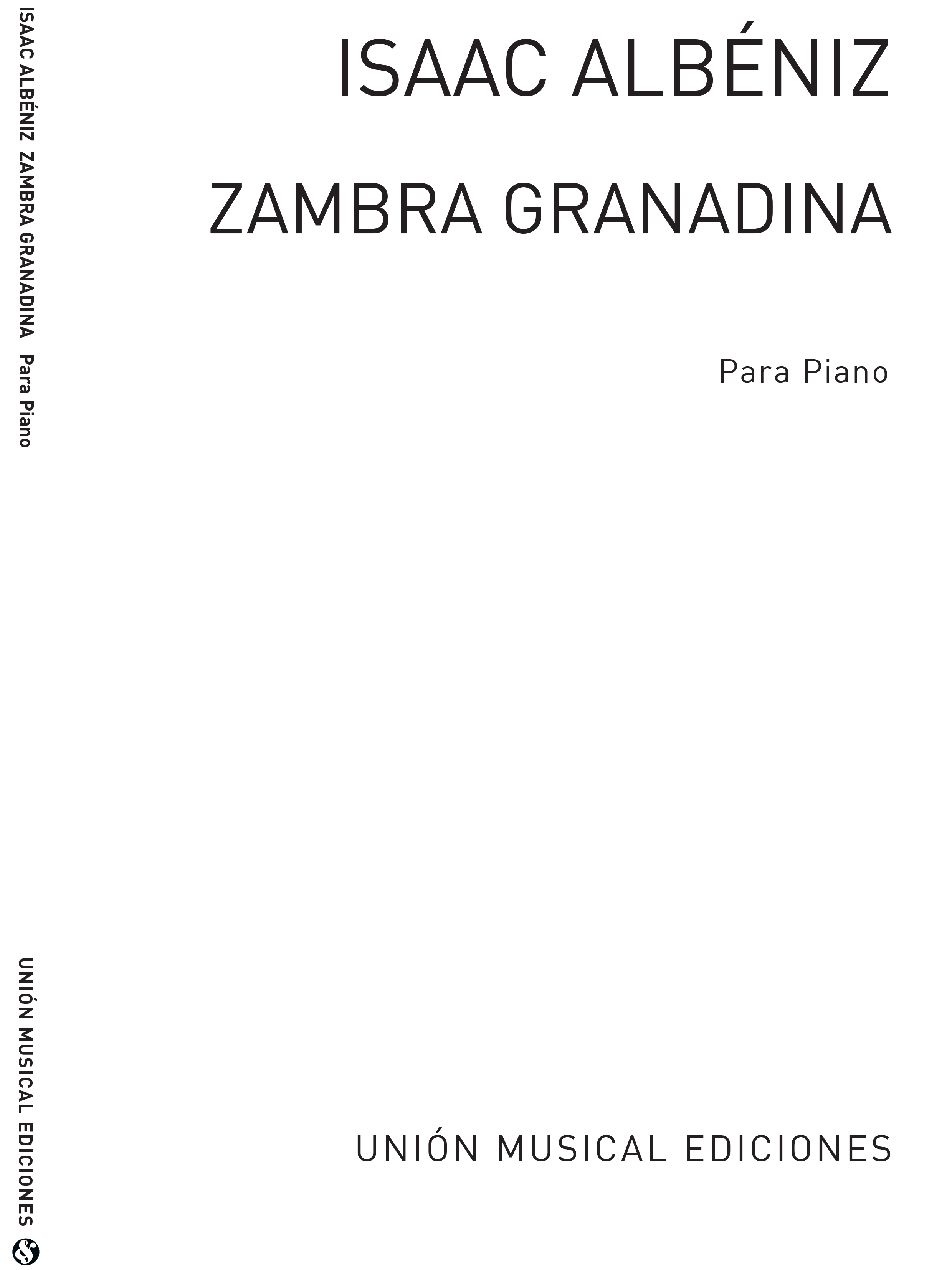 Albeniz Zambra Granadina Piano