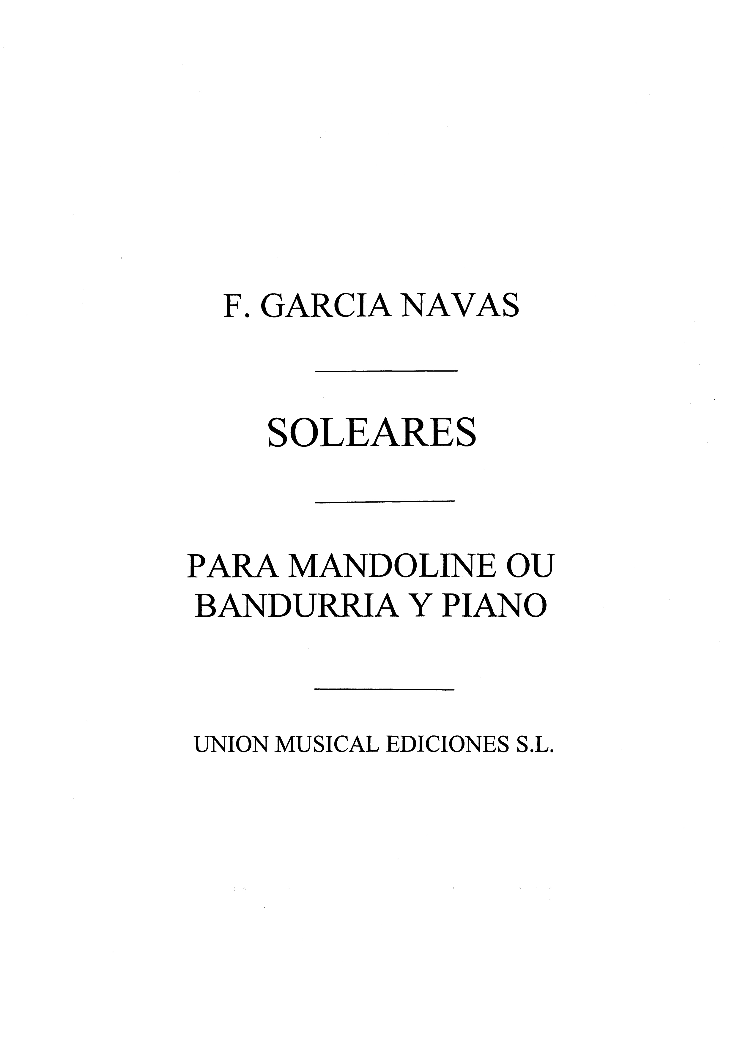 Garcia Navas: No.9 Soleares De Coleccion de Bailes Espanoles