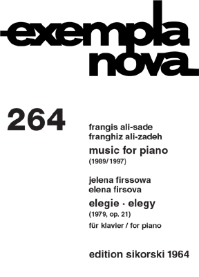 Frangis Ali-Sade & Jelena Firssowa: Music For Piano - Elegie Fr Klavier