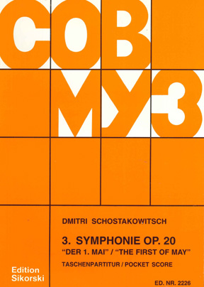 Shostakovitch,Dmitri: Symphony Op 20/3 - Score