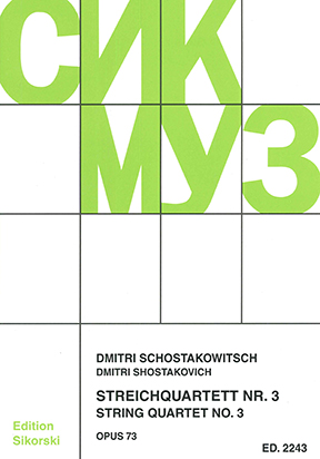 Shostakovitch,Dmitri: String Quartet Op 73/3 - Score + Parts