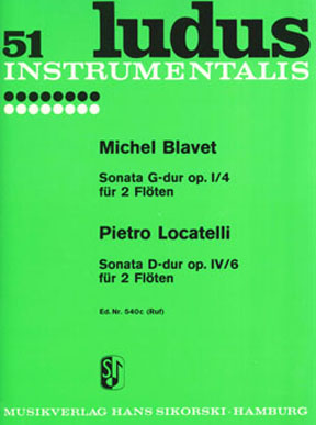 Blavet,Michel: Sonata Op 1/4 In G Major