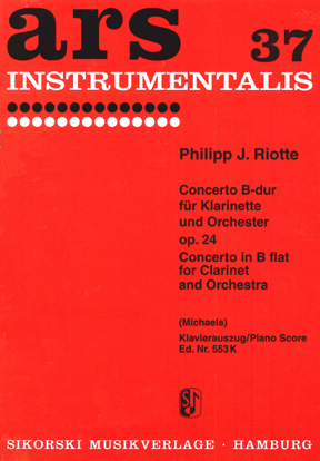 Riotte, P J: Concerto In B Major