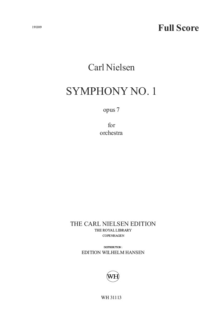 Carl Nielsen: Symphony No.1 Op.7 (Score)