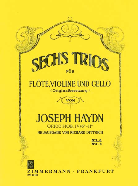 Joseph Haydn: Sechs Trios Fur Flote, Violine Und Cello Op. 100 Vol. 1