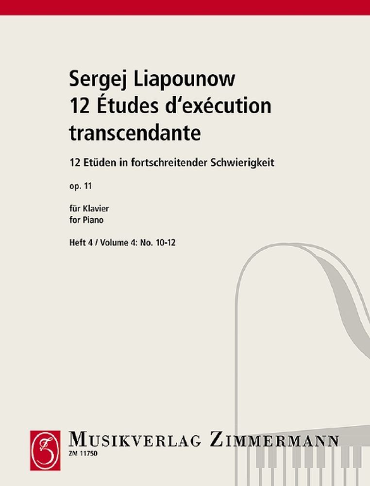 Sergei Liapunov: 12 Etudes Op.11 Nos.10-12