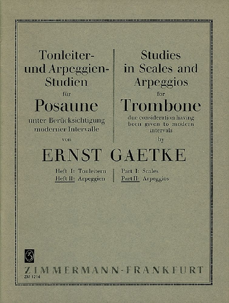 Gaetke, E: Scale And Arpeggio Studies