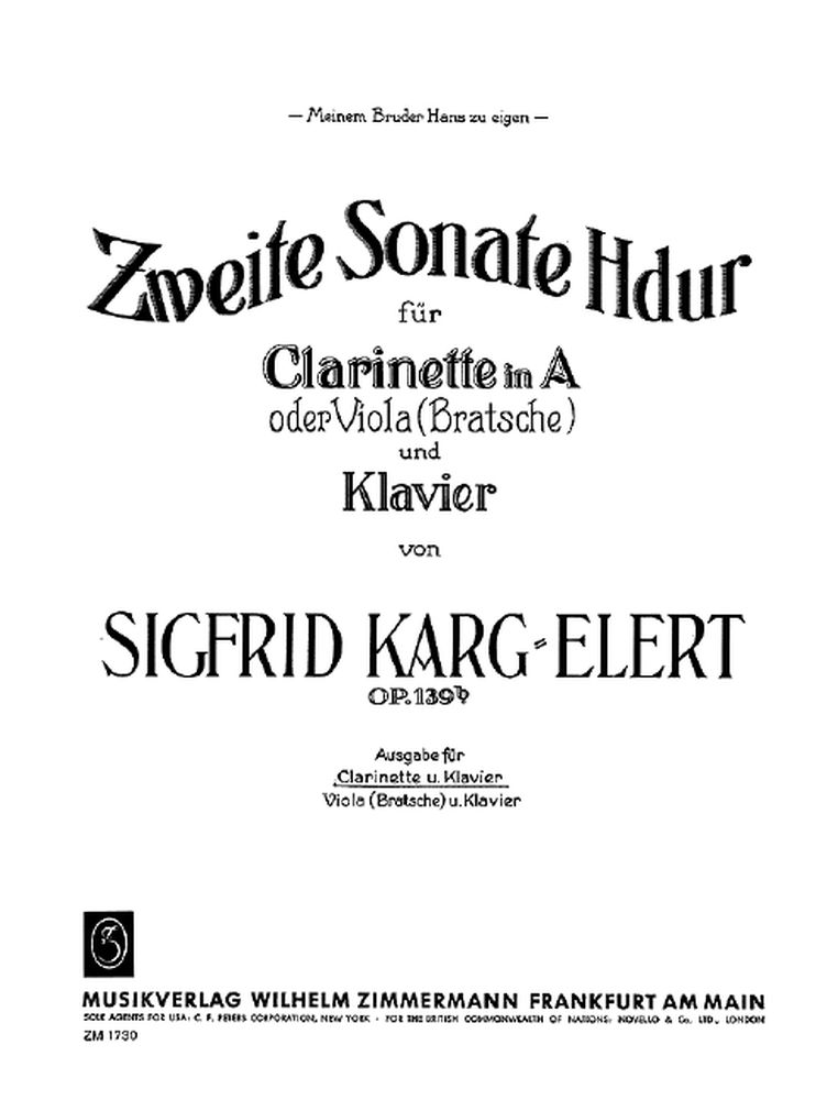 Sigfrid Karg-Elert: Sonata Op.139b