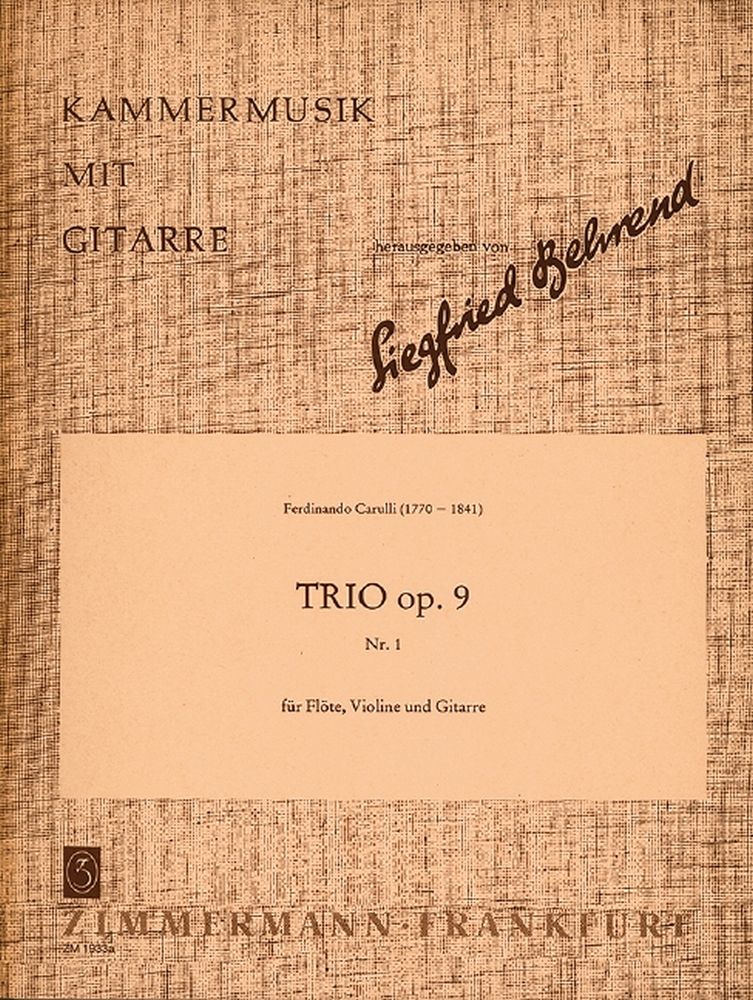 Carulli: Trio Op 9/1