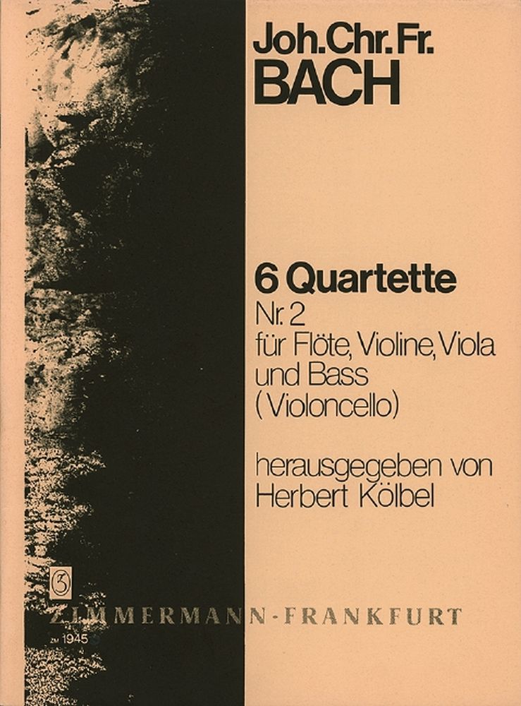 Bach, Jcf: Quartet No 2 G Major