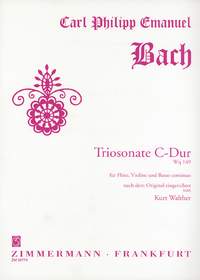 Bach, Cpe: Trio Sonata C Major Wq 149