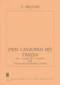 Nikolai Medtner: Two Canzonas Op.43