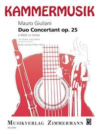 Giuliani: Duo Concertante E Minor Op 25